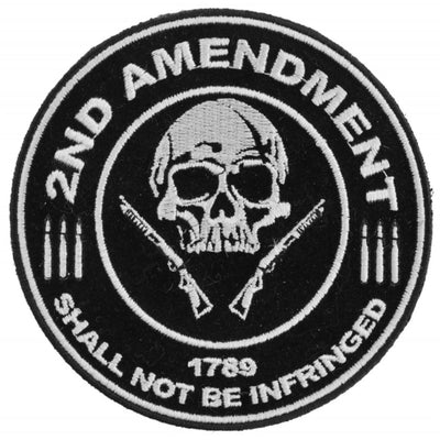 Daniel Smart 2nd Amendment Shall Not Be Infringed Skull 1789 Patch - American Legend Rider