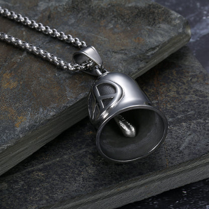 Peace Gremlin Bell, Silver