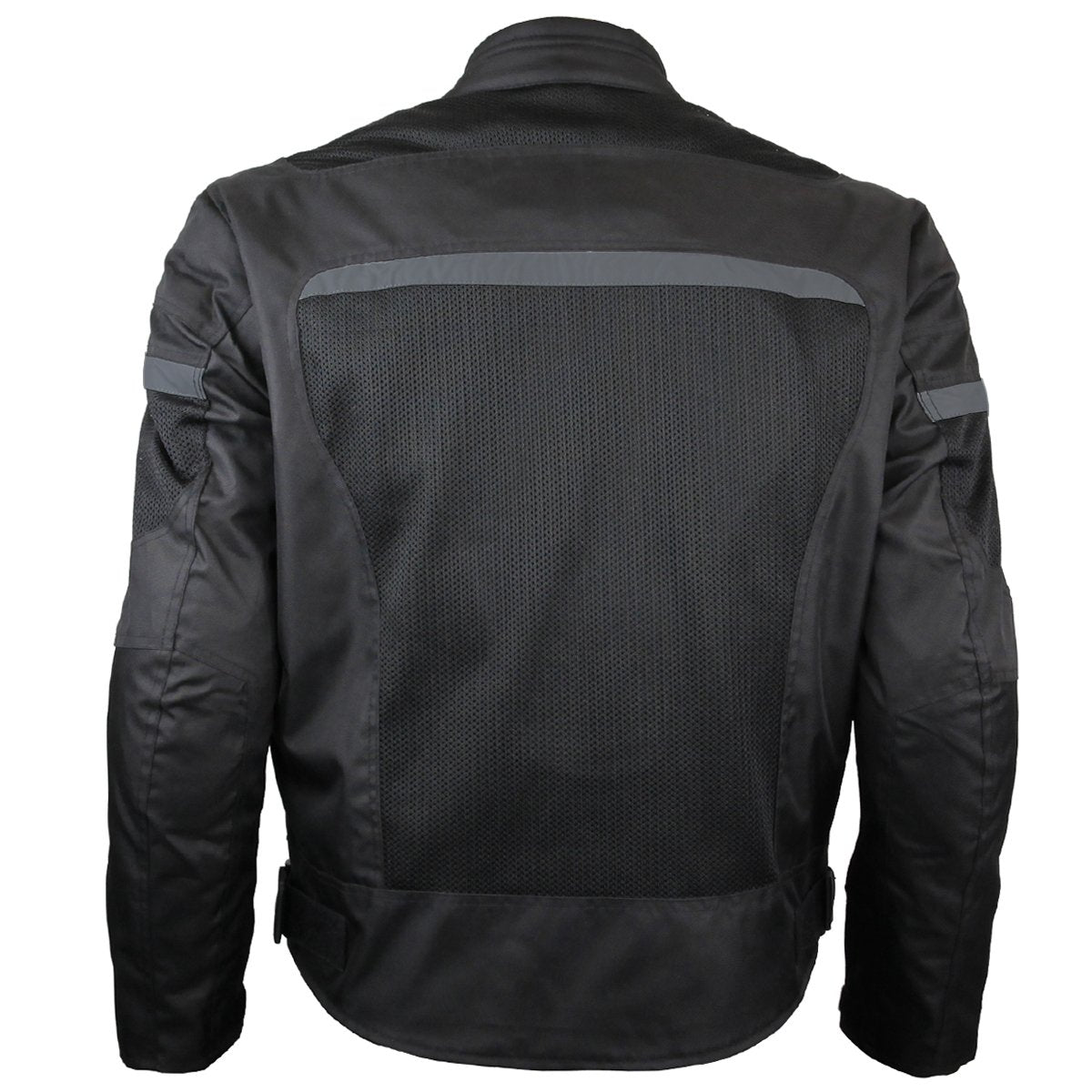 Vance Leather Men's Advanced 3-Season Mesh/Textile CE Armor Motorcycle Jacket