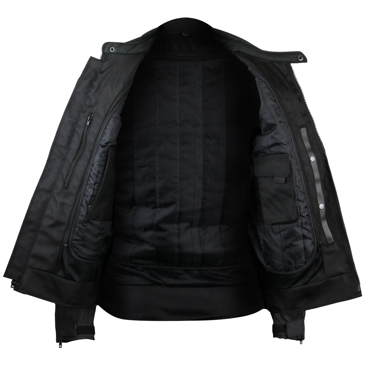 Vance Leather Men's Advanced 3-Season Mesh/Textile CE Armor Motorcycle Jacket