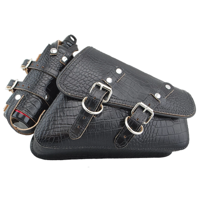 La Rosa Harley-Davidson sportster swingarm bag with Spare Fuel Bottle - American Legend Rider