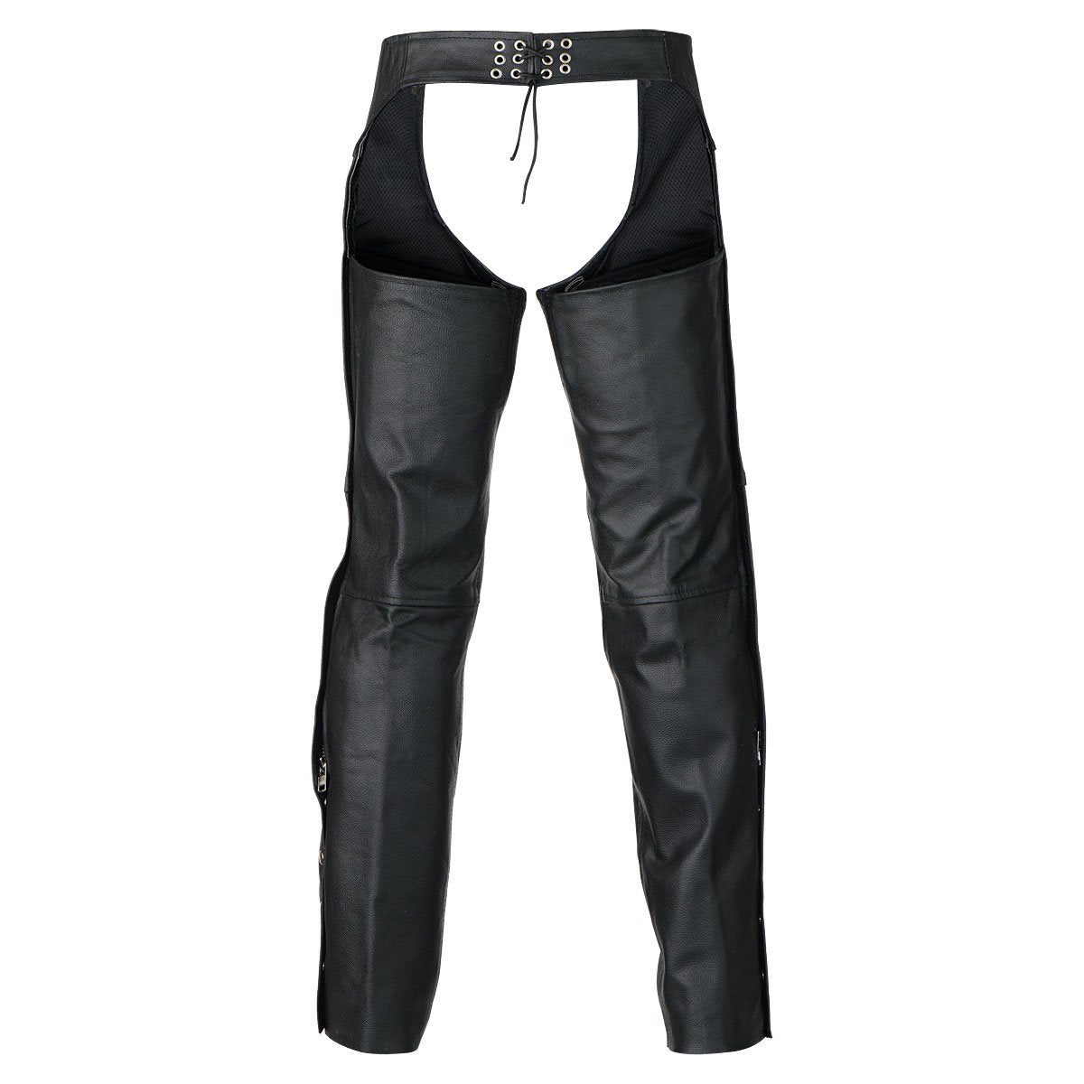 Vance Classic Biker Leather Chaps, Unisex
