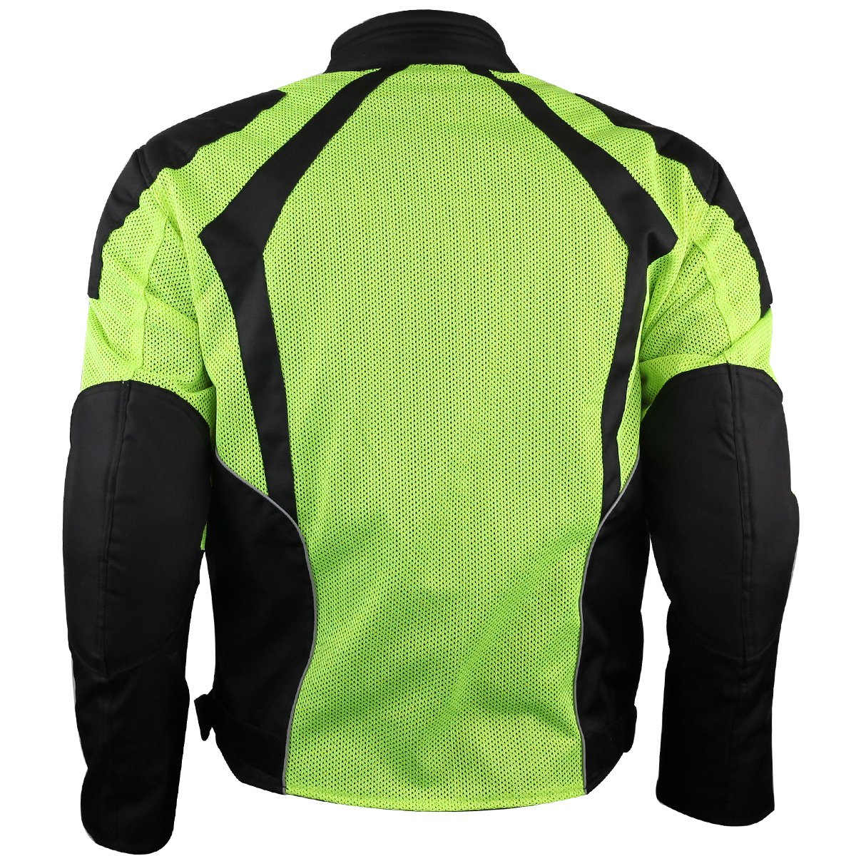 Vance Leather Men's Hi-Vis Mesh Motorcycle Jacket with CE Armor
