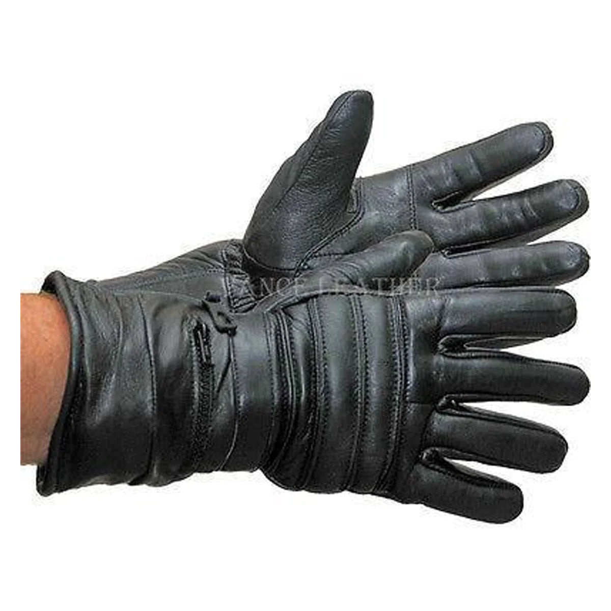 Vance Padded Leather Gauntlet Gloves