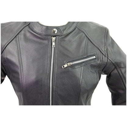 Vance Ladies Premium Leather Three Pocket Jacket