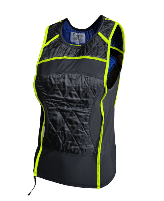 TechNiche® Evaporative Cooling KewlShirt Tanktop, Black/HV Lime