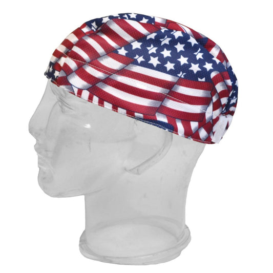 TechNiche® Evaporative Cooling Deluxe Beanie, USA Flag