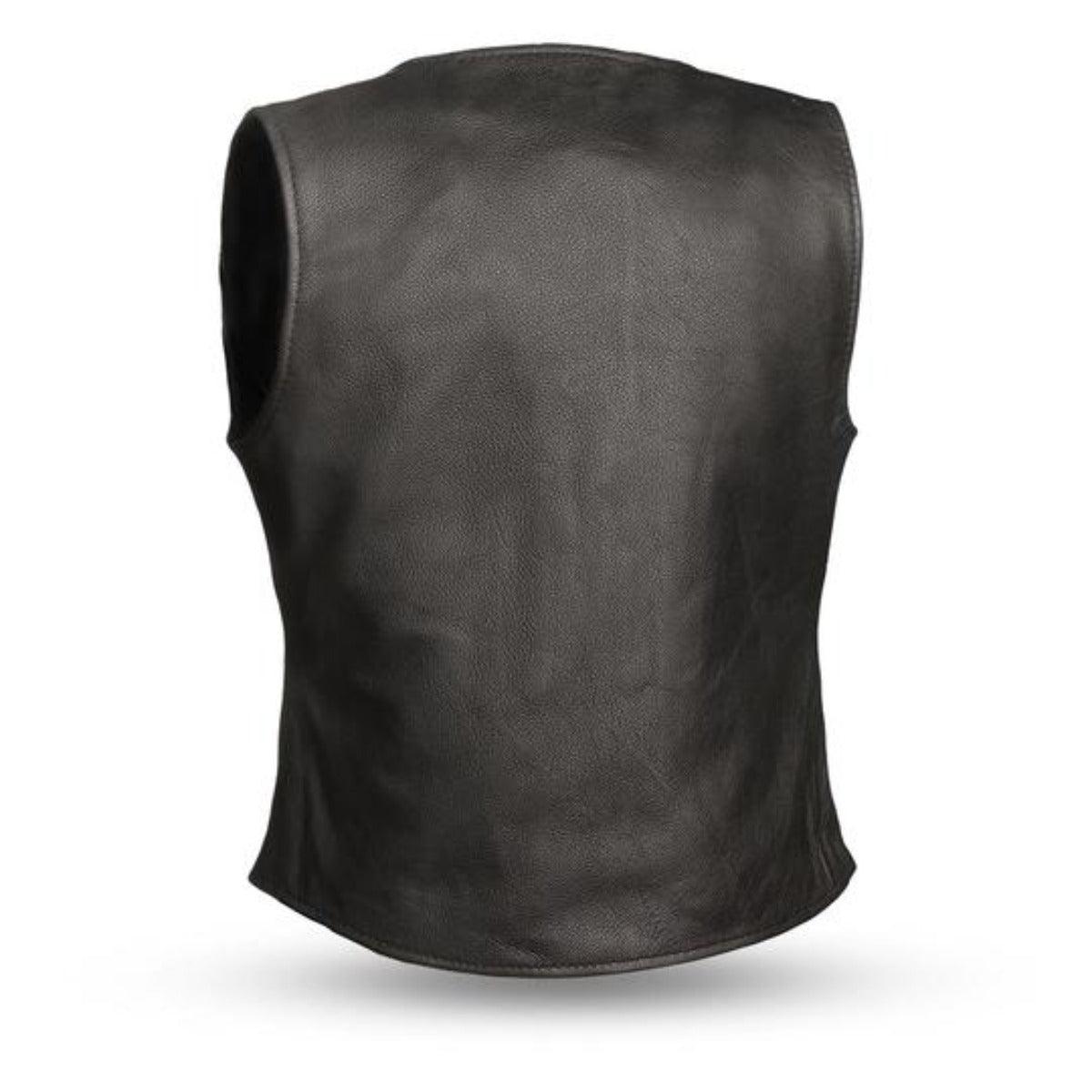 First Manufacturing Derringer - Women's Motorcycle Leather Vest - American Legend Rider