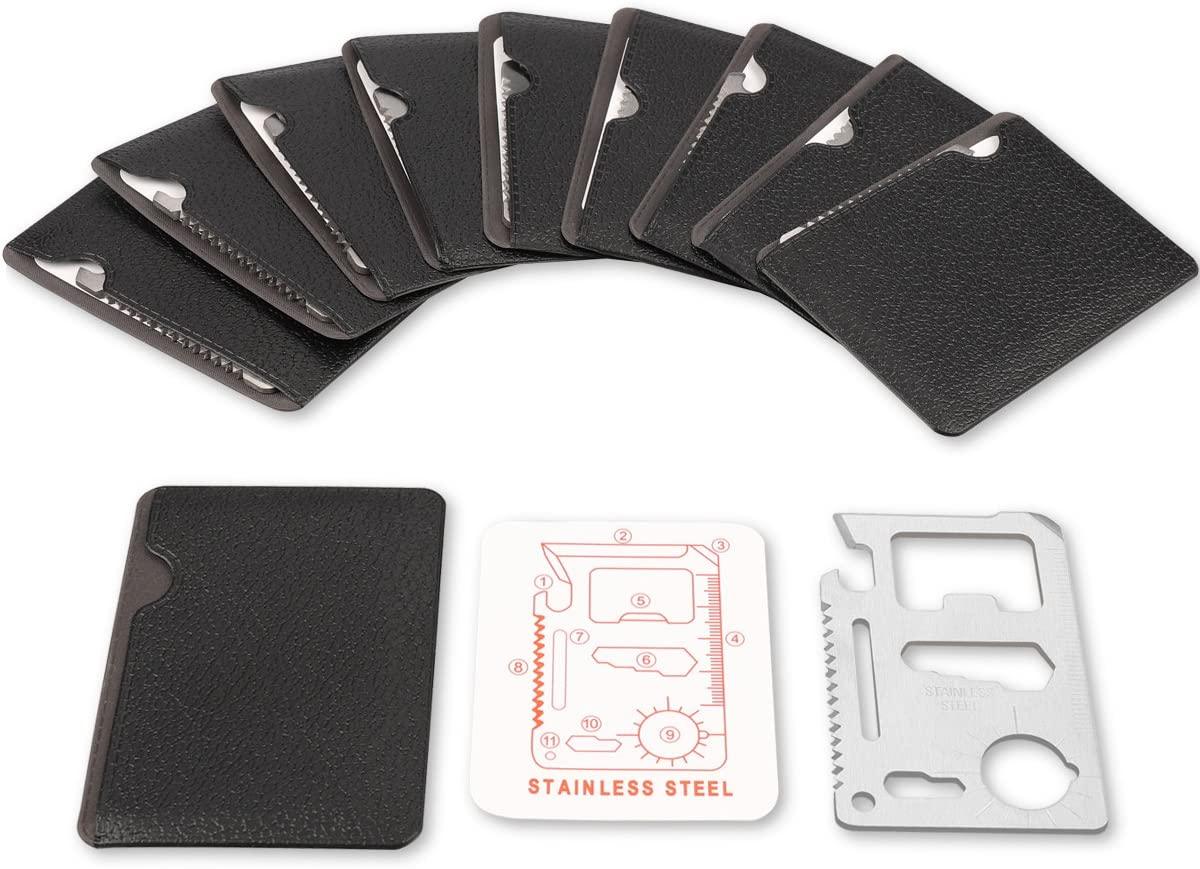 11 in 1 Stainless Steel Survival Card Tool - American Legend Rider