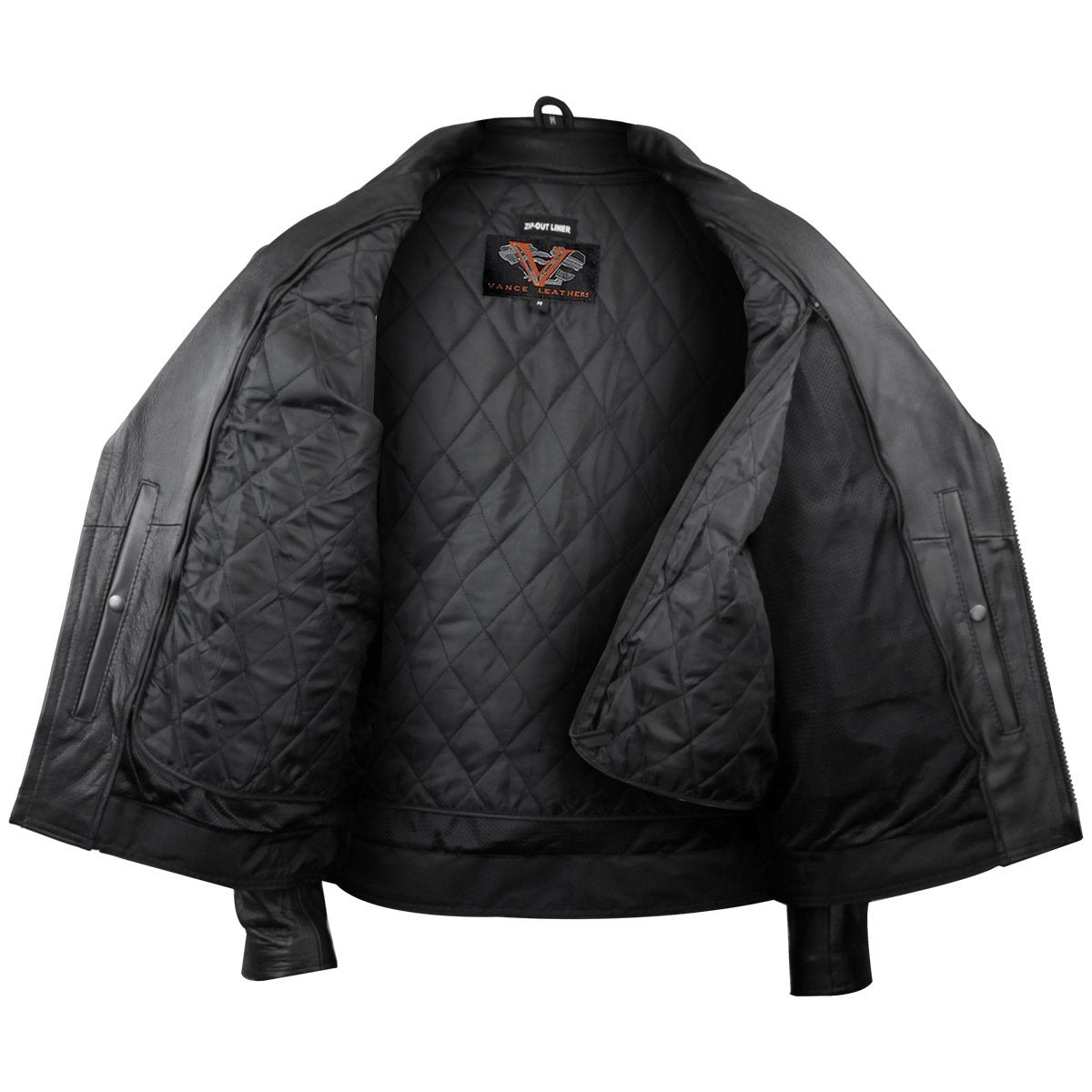 Vance Leather Men's Double Pistol Pete Leather Jacket