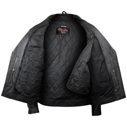 Vance Leather Men's Double Pistol Pete Leather Jacket