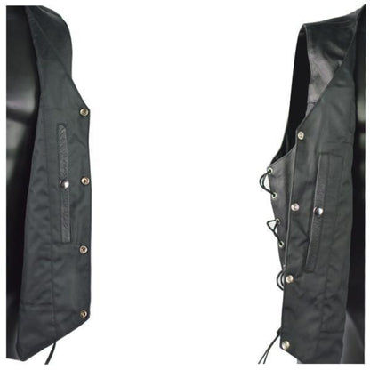 Vance Leather Premium Cowhide Vest with Buffalo Nickel Snaps and Gun Pocket