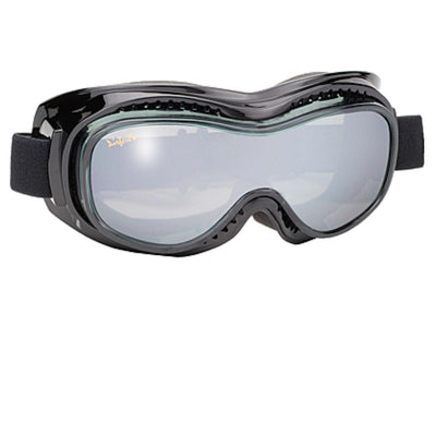 Daniel Smart Airfoil Goggle, Black/Silver Lens - American Legend Rider