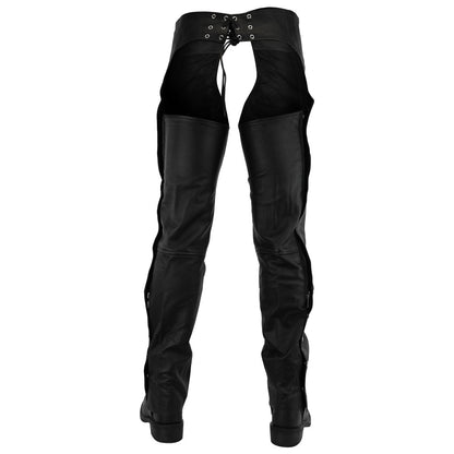 Vance Premium Cowhide Deep Pocket Leather Chaps