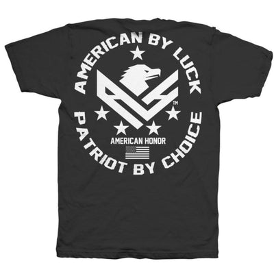 Daniel Smart Men's American By Luck Patriot By Choice T-Shirt - American Legend Rider