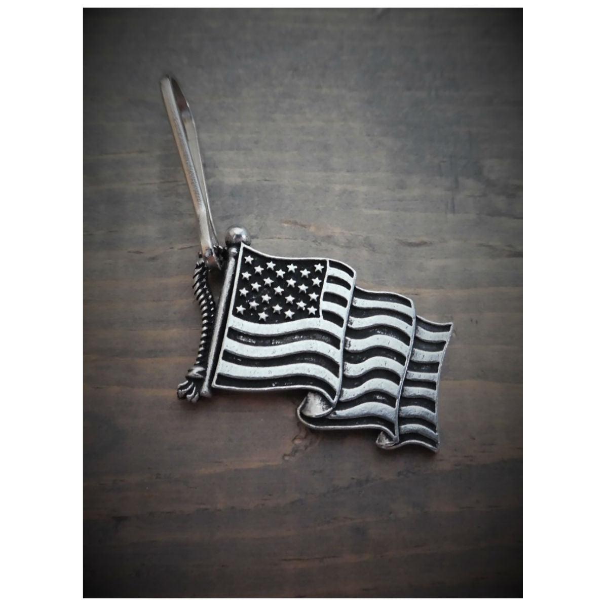 Daniel Smart American Flag Zipper Pull - American Legend Rider