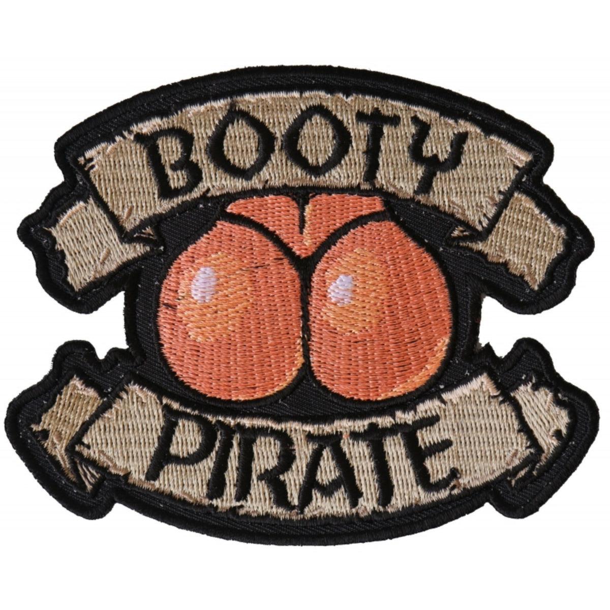 Daniel Smart Booty Pirate Patch, 4 x 3.25 inches - American Legend Rider