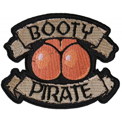 Daniel Smart Booty Pirate Patch, 4 x 3.25 inches - American Legend Rider