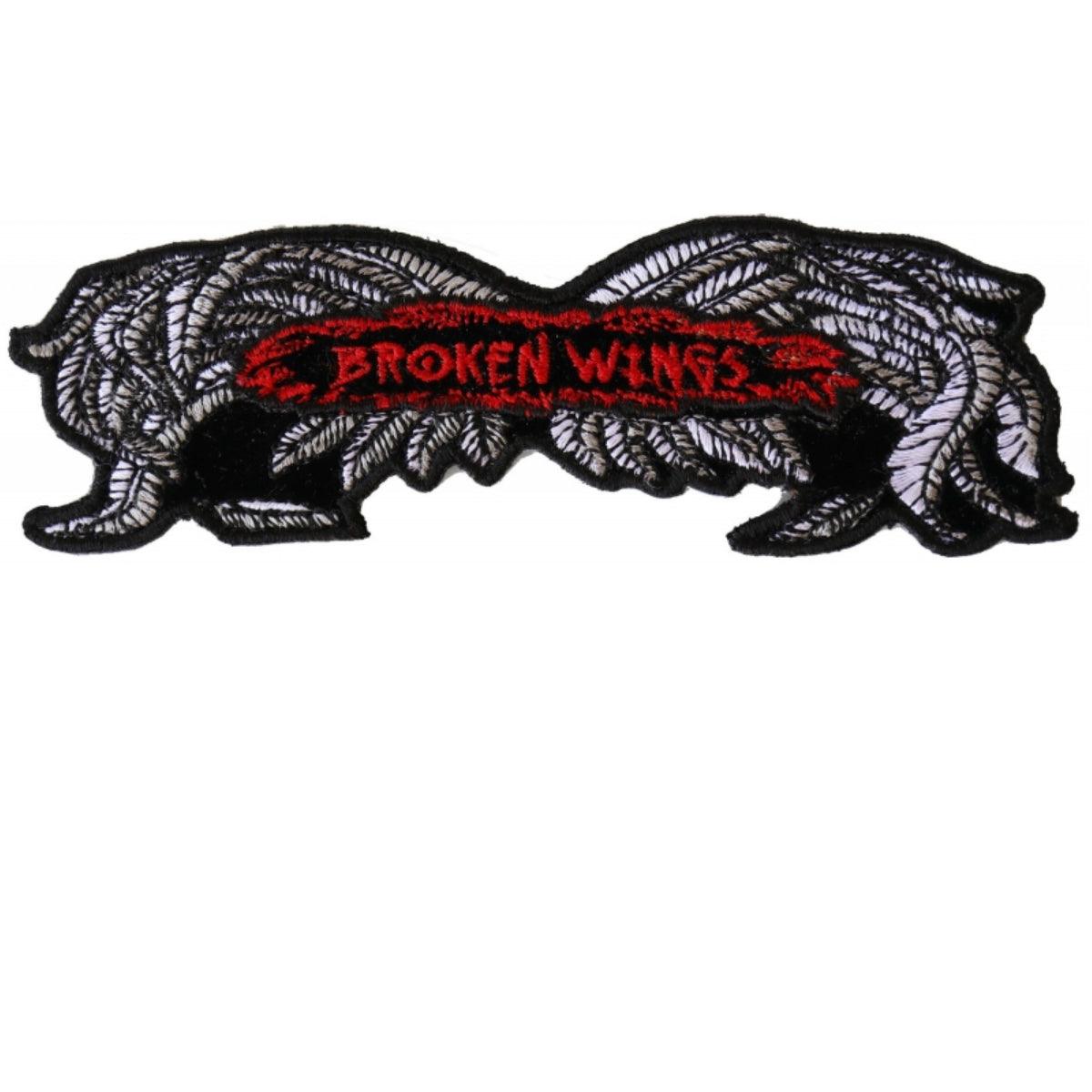 Daniel Smart Broken Wings Small Biker Patch, 5 x 1.75 inches - American Legend Rider