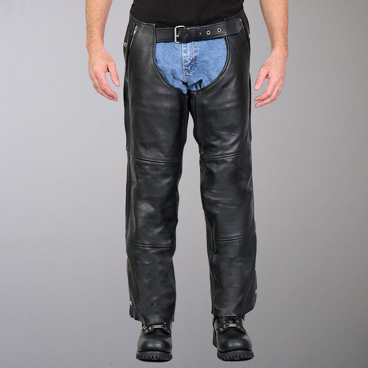 Hot Leathers 4 Pocket Chaps With Lining - American Legend Rider