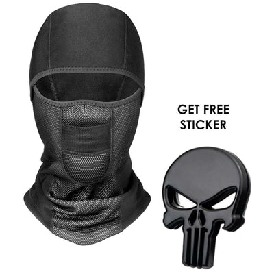 Alr™ Full Face Mask Balaclava with FREE 3D Skull Sticker Bundle - American Legend Rider
