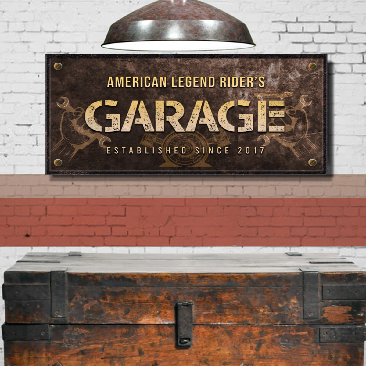 Rustic Personalized Garage Sign, Ready to Hang