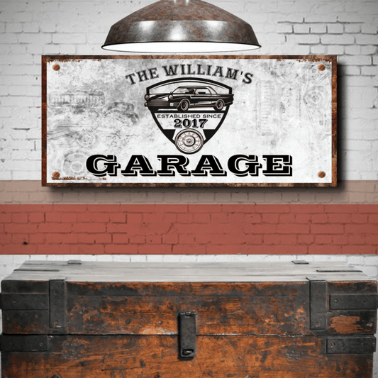 Custom Garage Sign, Ready to Hang - American Legend Rider