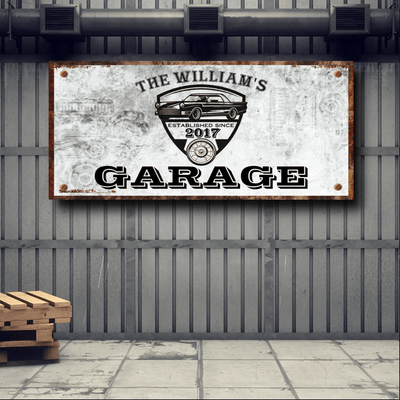 Custom Garage Sign, Ready to Hang - American Legend Rider
