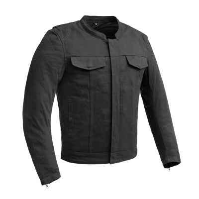 First Manufacturing Desperado - Men's Motorcycle Twill Jacket, Black
