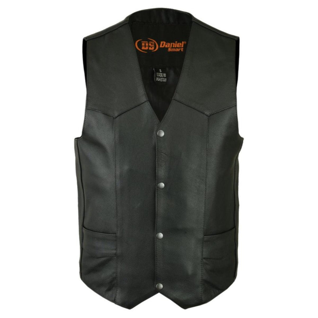 Daniel Smart Men's Traditional Lightweight Vest, Black
