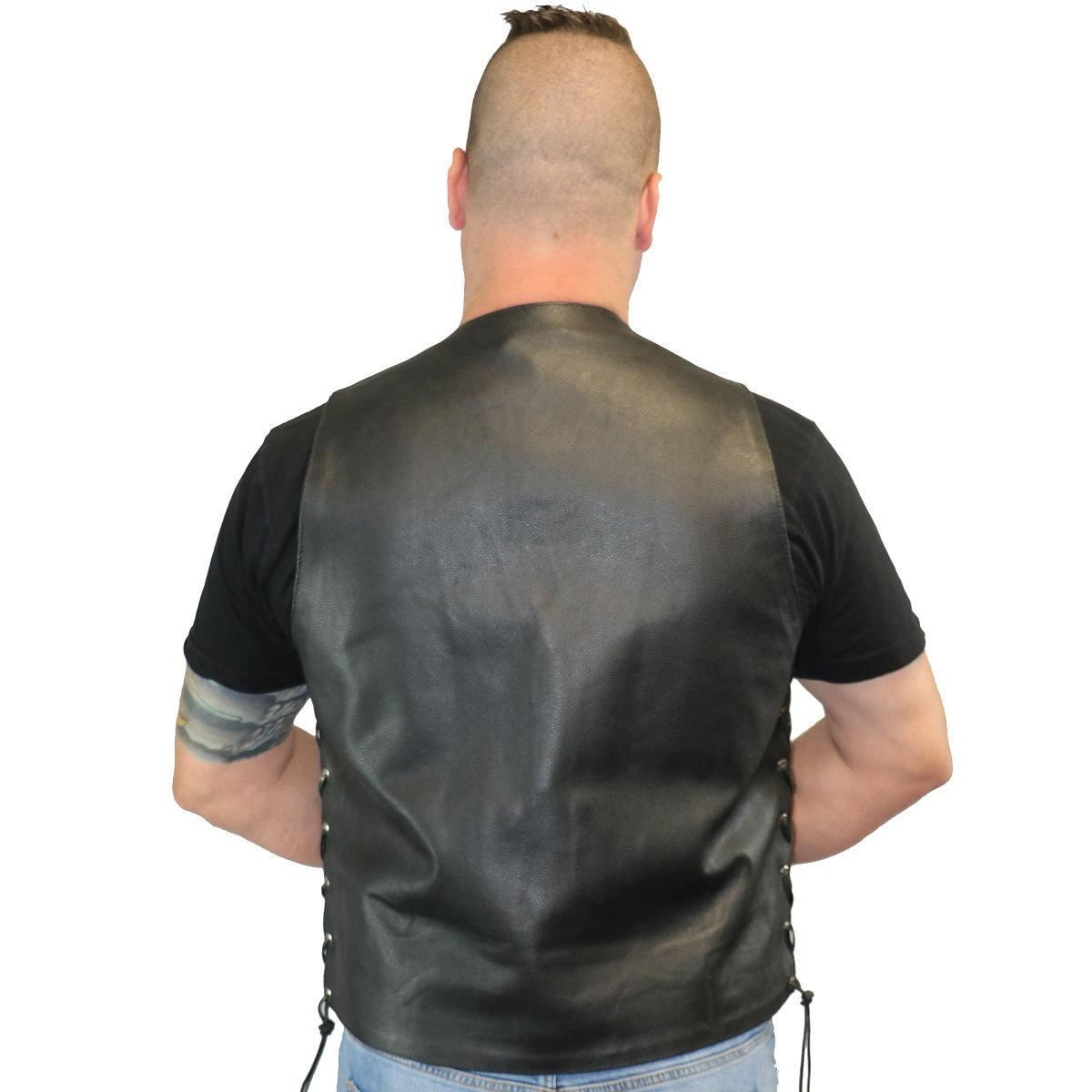 Daniel Smart Buffalo Nickel Head Snaps Vest with Side Lace - American Legend Rider