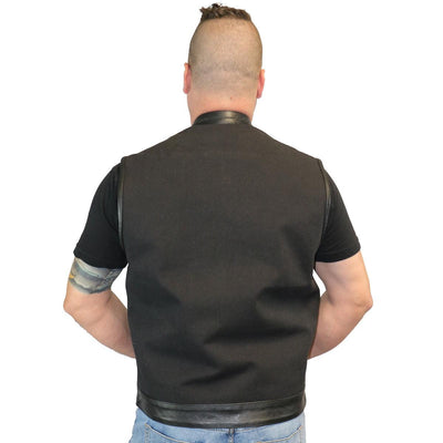 Daniel Smart Textile Concealment Vest with Leather Trim - American Legend Rider