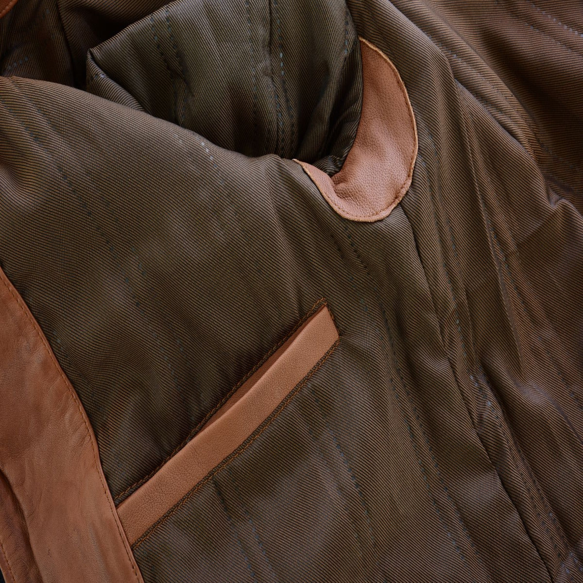 A stylish Vance Cafe Racer Austin Brown Leather Jacket.