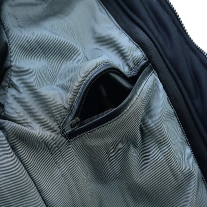 Vance Bomber Cowhide Leather Jacket with Removeable Hood