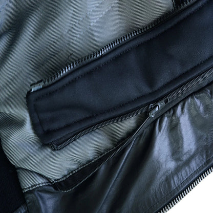 Vance Bomber Cowhide Leather Jacket with Removeable Hood