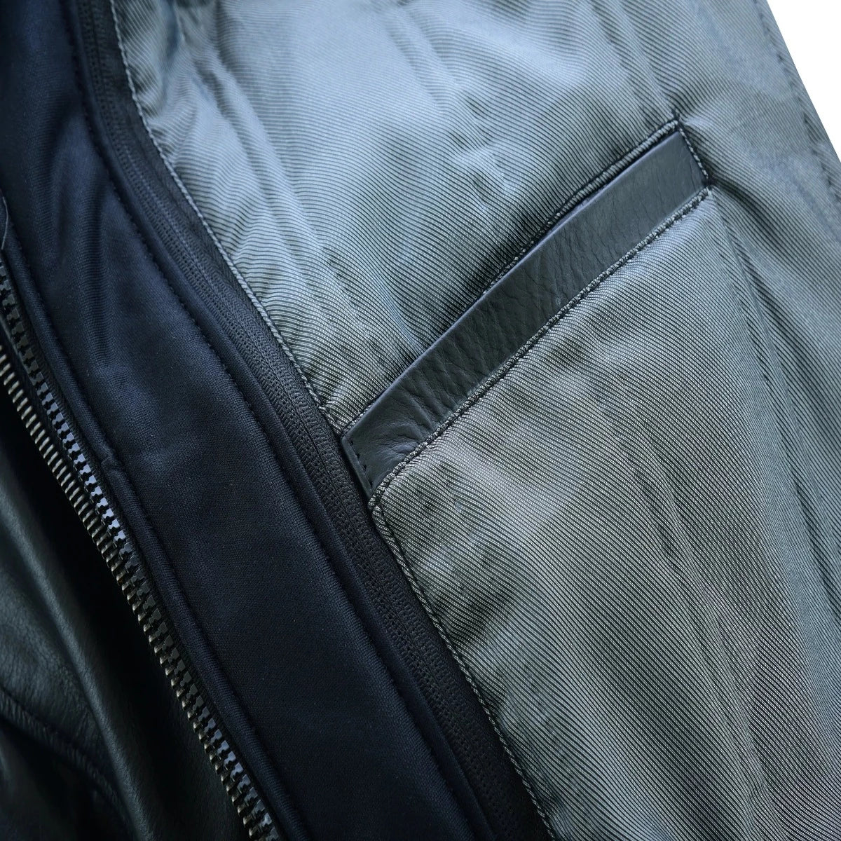 Vance Bomber Cowhide Leather Jacket with Removeable Hood