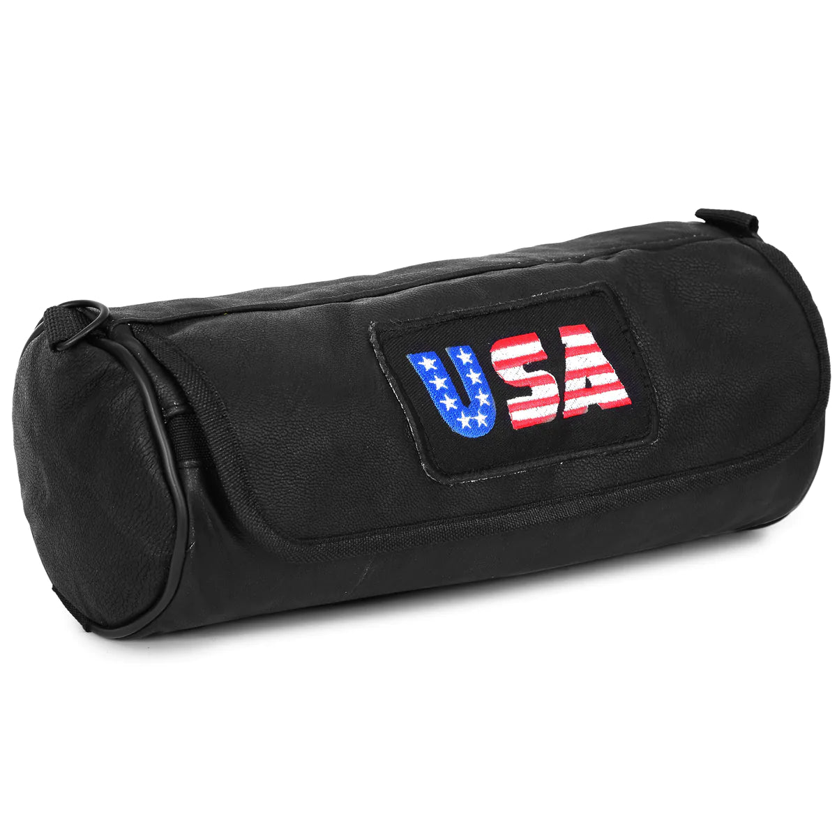 Vance Leather Embroidered 3pc Rock Design Leather -Sissy Bar Bag Set