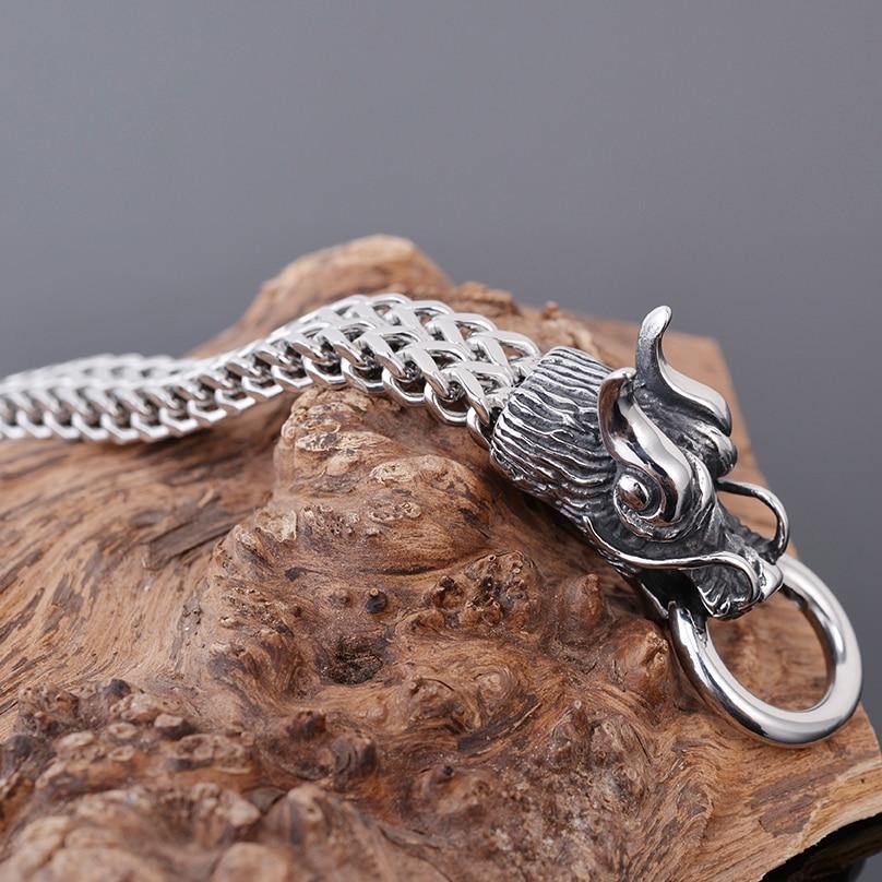 Double Dragon Head Bracelet - American Legend Rider
