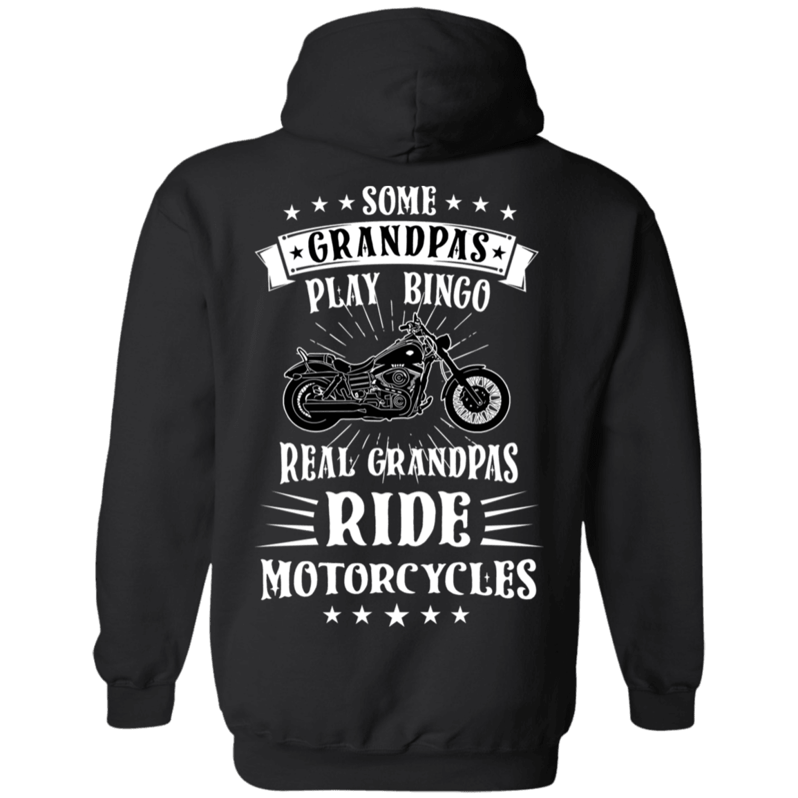 Grandpa Motorcycle Hoodie - American Legend Rider