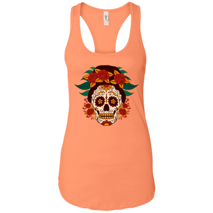 Sugar Skull Roses Tank Top, Cotton/Poly-Jersey - American Legend Rider