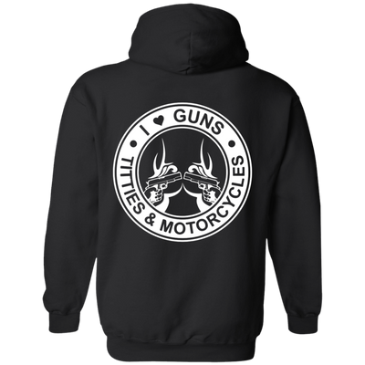I love I Love Guns, Titties & Motorcycle Hoodie hoodie with a low-pill surface.