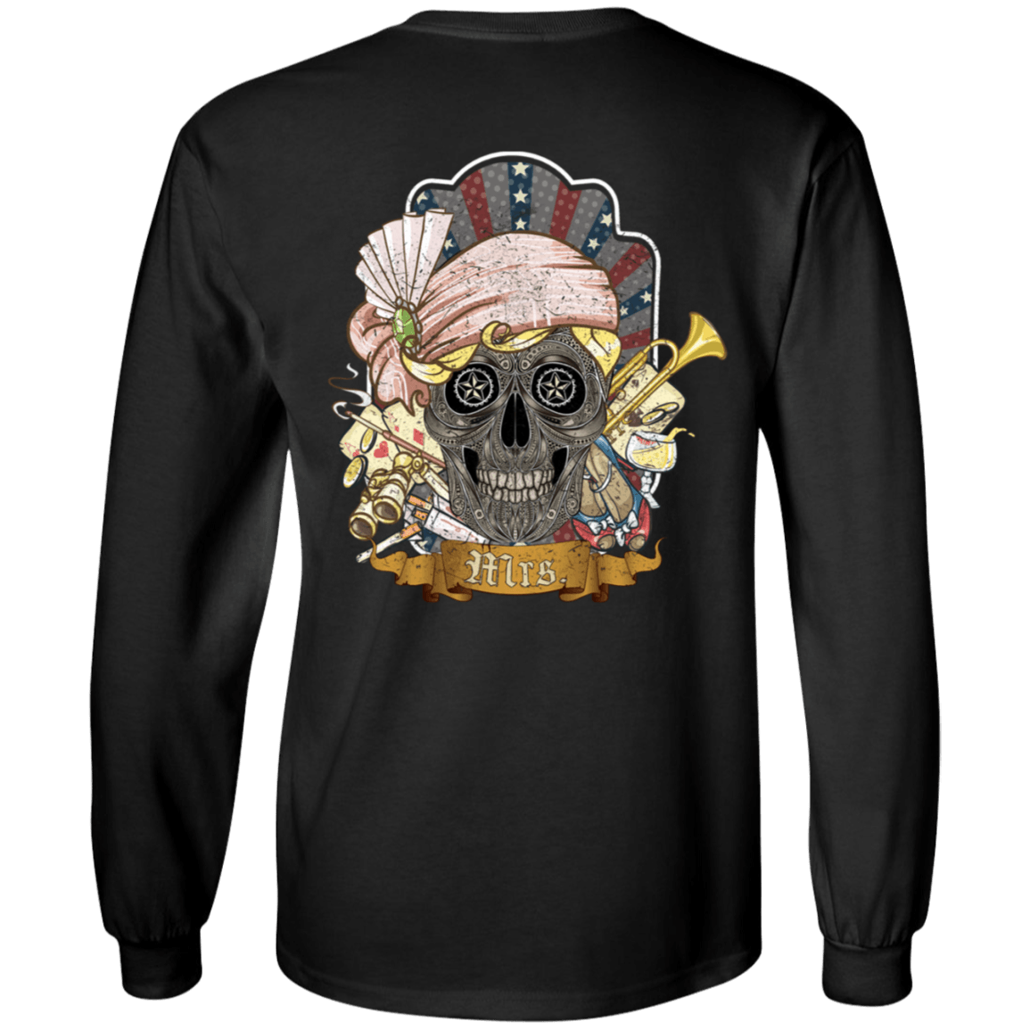 Women's Poker Skull Long Sleeves - American Legend Rider