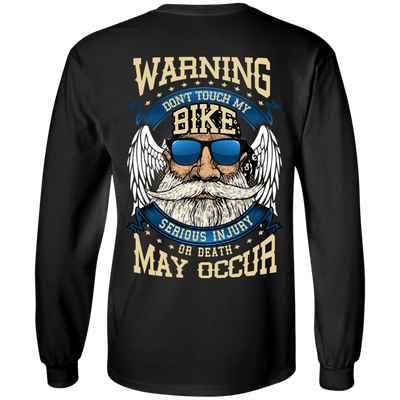 Warning: Don't Touch My Bike Long Sleeves - American Legend Rider