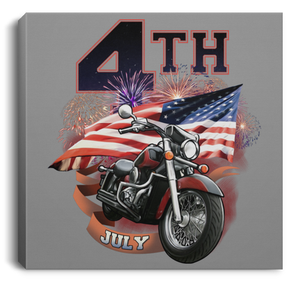 4th of July Square Canvas Frame .75in - American Legend Rider