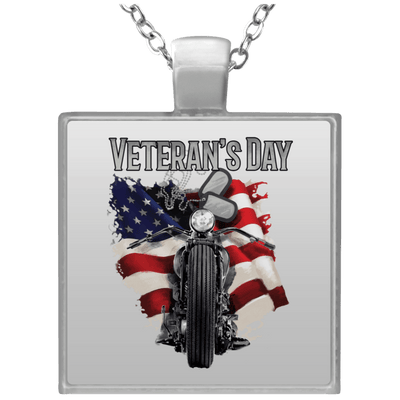 Veteran's Day Square Necklace - American Legend Rider