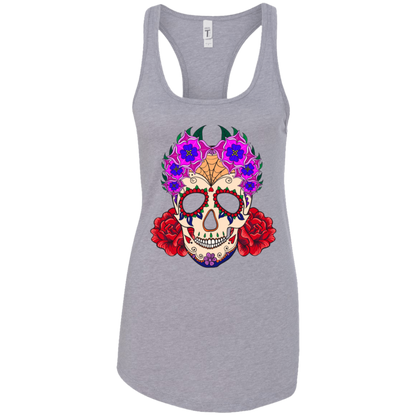 Flowery Skull Tank Top - American Legend Rider