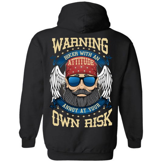 Biker With An Attitude Hoodie - American Legend Rider