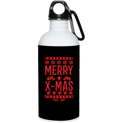 Merry X-Mas Stainless Steel Water Bottle 20 oz.