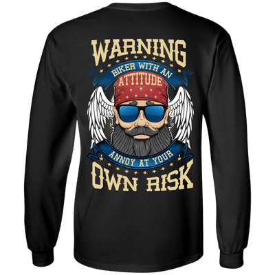 Biker With An Attitude Long Sleeves - American Legend Rider