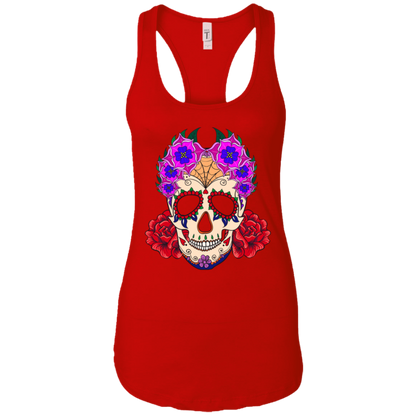 Flowery Skull Tank Top - American Legend Rider